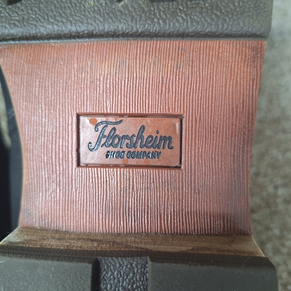 Florsheim Lodge Plain Toe Gore Boot Black Leather Slip On Mens Size 12M - Picture 7 of 10